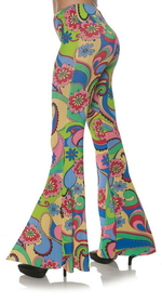 Underwraps 70's Flower Bell Bottoms Women's Costume Pants