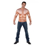 Underwraps Padded Muscles Photo Real Shirt Adult Costume One Size