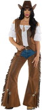 Underwraps Cowgirl Adult Costume Vest & Chaps