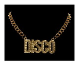 Underwraps UDW-30288-C Gold Disco Chain Necklace Costume Jewelry