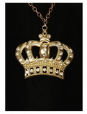 Underwraps UDW-30290-C Gold Crown Necklace Costume Jewelry