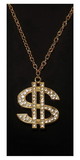 Underwraps UDW-30291-C Gold Money $ Chain Necklace Costume Jewelry