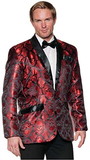 Underwraps Red Jacard Jacket Adult Costume