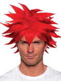 Underwraps UDW-30422OS-C Spiky One Size Adult Costume Crunchyroll Anime Wig | Red