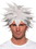 Underwraps UDW-30423OS-C Spiky One Size Adult Costume Crunchyroll Anime Wig | White