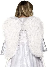 Underwraps UDW-30474-C Large White Adult Costume Feather Wings