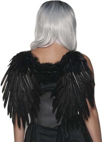 Underwraps UDW-30477OS-C Feather Wings One Size Adult Costume Accessory | Black