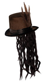 Underwraps UDW-30580OS-C Voodoo Dreads Hat Adult Costume Accessory
