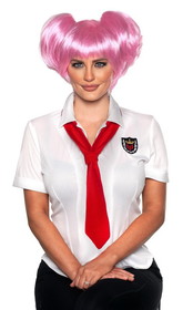 Underwraps UDW-30655OS-C Anime Pink Wig Adult Costume Accessory