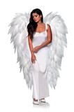 Underwraps UDW-30678OS-C White Full Length Angel Wings Adult Costume Accessory