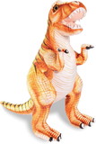 Underwraps UDW-TRS68R-C Real Planet Tyrannosaurus Rex Orange/Brown 27 InchRealistic Soft Plush
