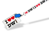 Se7en20 Doctor Who I Heart the Doctor with 2D TARDIS Lanyard Charm