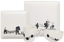 Se7en20 Toy Story 4-Piece Ceramic Dinnerware Set With Scribble Characters
