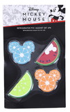 Seven20 UGT-DY16072MAG-C Disney Mickey Mouse Fruit 4 Piece Refrigerator PVC Magnet Set