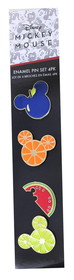 Seven20 UGT-DY16072PIN4-C Disney Mickey Mouse Fruit 4 Piece Enamel Pin Set