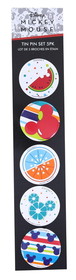 Seven20 UGT-DY16072PIN5-C Disney Mickey Mouse Fruit 5 Piece Tin Pin Set