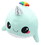Se7en20 Glitter Galaxy 12-Inch Rainbow Spout Blue Narwhal Collectible Plush