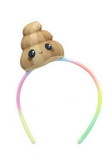 Se7en20 Glitter Galaxy Plush Brown Poop Emoji Child Costume Headband