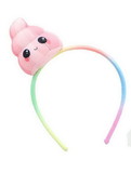 Se7en20 Glitter Galaxy Plush Pink Poop Emoji Child Costume Headband