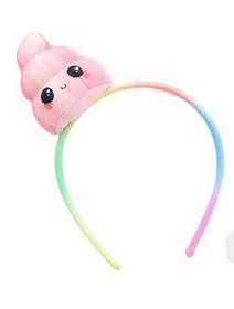 Se7en20 Glitter Galaxy Plush Pink Poop Emoji Child Costume Headband