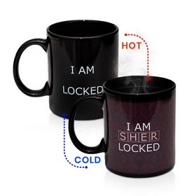 Se7en20 Sherlock 10 oz Ceramic Heat Reveal Mug: "I Am Sherlocked"