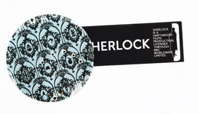 Se7en20 Sherlock Holmes Teal Wallpaper Pin