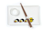 Seven20 Gudetama Stoneware Sushi Set Plate Wasabi Dish Chopsticks