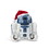 Se7en20 Star Wars Santa R2-D2 9" Talking Plush