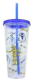 Se7en20 Star Wars Kanji Droids R2D2/C3PO Plastic Tumbler