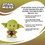 Seven20 UGT-SW15643-C Star Wars Yoda Stylized Plush Character And Enamel Pin Measures 7 Inches Tall