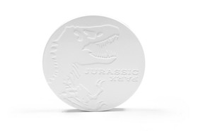Seven20 UGT-UL14635-C Jurassic Park Tyrannosaurus Rex Logo Heavy Duty Ceramic Coaster | 4 Inches Round