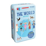 University Games UNG-06132-C Scholastic The World Card Game Tin | 2-4 Players