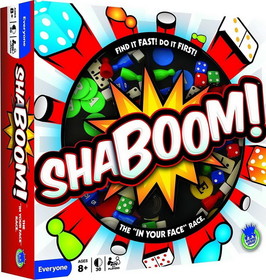 University Games UNG-1117-C Shaboom! The In-Your-Face Race Game, For 2+ Players