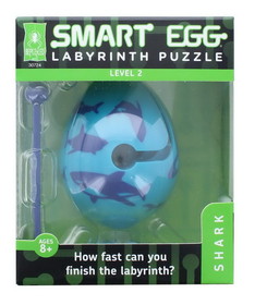 Smart Egg 1-Layer Level 2 Labyrinth Puzzle, Shark