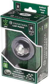University Games UNG-30761-C Hanayama Level 4 Cast Metal Brain Teaser Puzzle | UFO