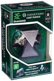 University Games Hanayama Level 1 Cast Metal Brain Teaser Puzzle - Diamond
