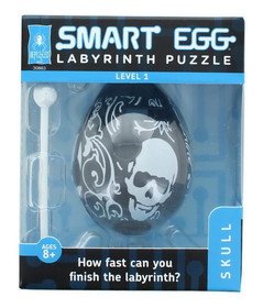Smart Egg 1-Layer Level 1 Labyrinth Puzzle, Skull