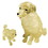 University Games UNG-31087-C Dog and Puppy 47 Piece 3D Crystal Jigsaw Puzzle