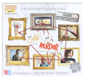 University Games UNG-33271-C Murder Mystery Party Case File Murder Board Puzzle | The Art of Murder