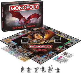 USAopoly USO-MN056-370-C Dungeons & Dragons Monopoly Boardgame