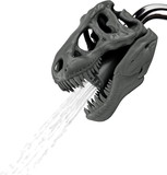 Wash N Roar Sculpted T-Rex Skull Shower Head, Gray