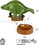 NACHOsaurus Sculpted Dinosaur Snack & Dip Bowl Set