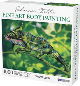 UT Brands UTB-UTU-3-GI-0258-C Johannes Stotter Chameleon Body Art 1000 Piece Jigsaw Puzzle