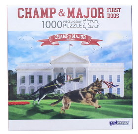 UT Brands UTB-UTU-3-GI-0265-C First Dogs Champ and Major 1000 Piece Jigsaw Puzzle