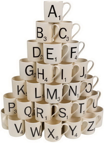 Wild and Wolf Scrabble Coffee Mug - Choose Your Letters