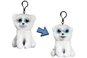 William Mark Feisty Pets 4" Plush Keychain: Karl the Snarl Polar Bear
