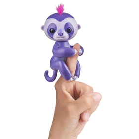 Wowwee WWE-3752-C WowWee Fingerlings Interactive Baby Sloth Toy: Marge (Purple)
