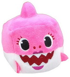 Wowwee Pinkfong Shark Family 3 Inch Sound Cube Plush - Mommy Shark Pink