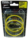 Yamato Pedal Id 1:9 Scale Bicycle: Tire & Chain Set: Yellow