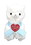 Yes Anime Inc. Llama Sweet Heart Alpaca 7" Plush Key Chain White